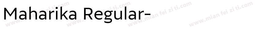 Maharika Regular字体转换